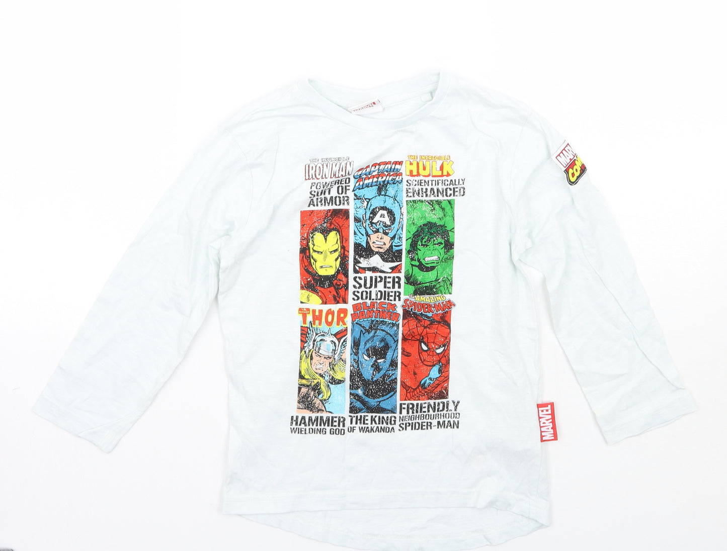 NEXT Boys White   Basic T-Shirt Size 5 Years  - Marvel