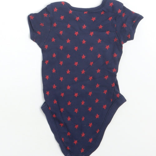 George Baby Blue Geometric  Babygrow One-Piece Size 12-18 Months