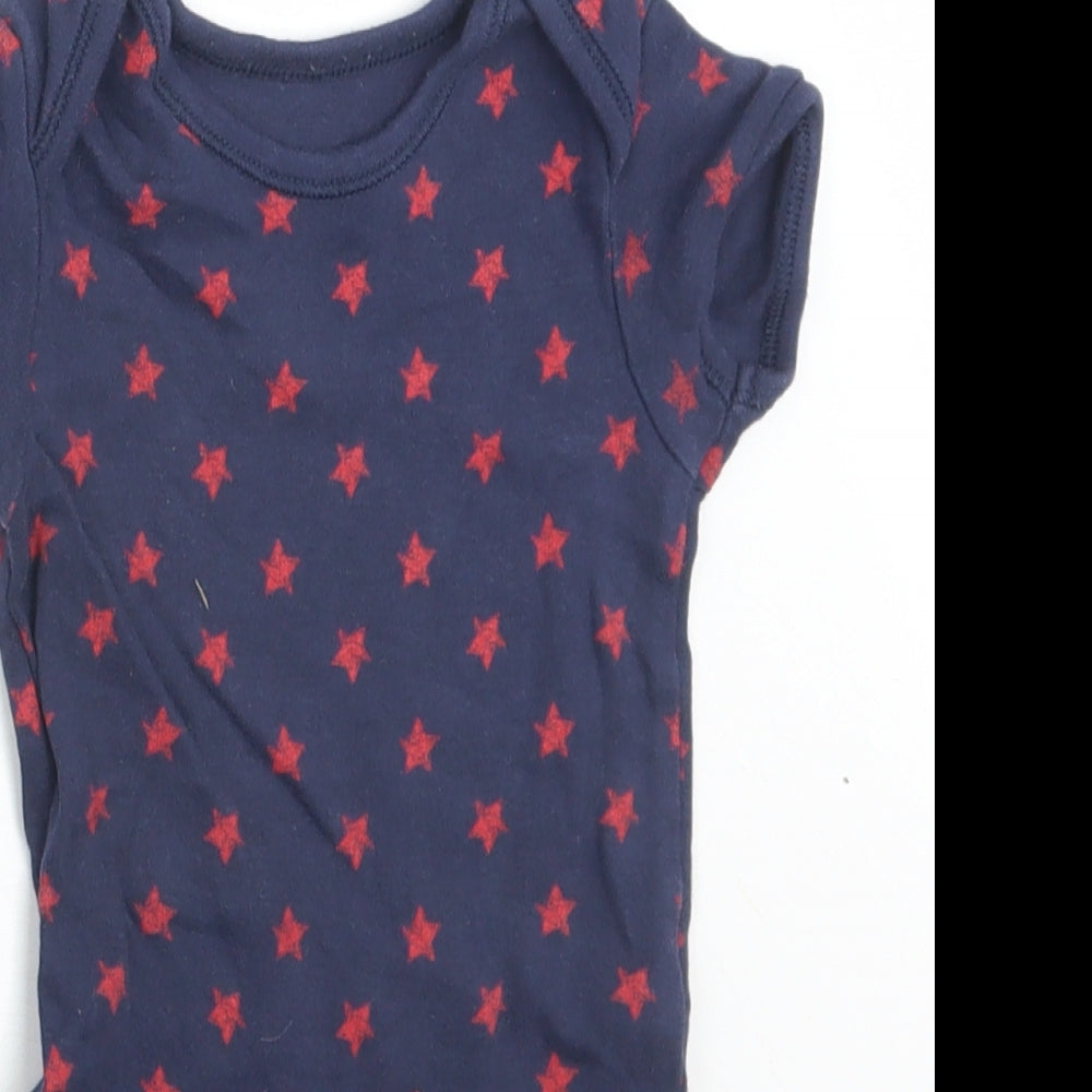 George Baby Blue Geometric  Babygrow One-Piece Size 12-18 Months