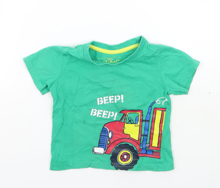 Primark Baby Green Batik  Basic T-Shirt Size 12-18 Months