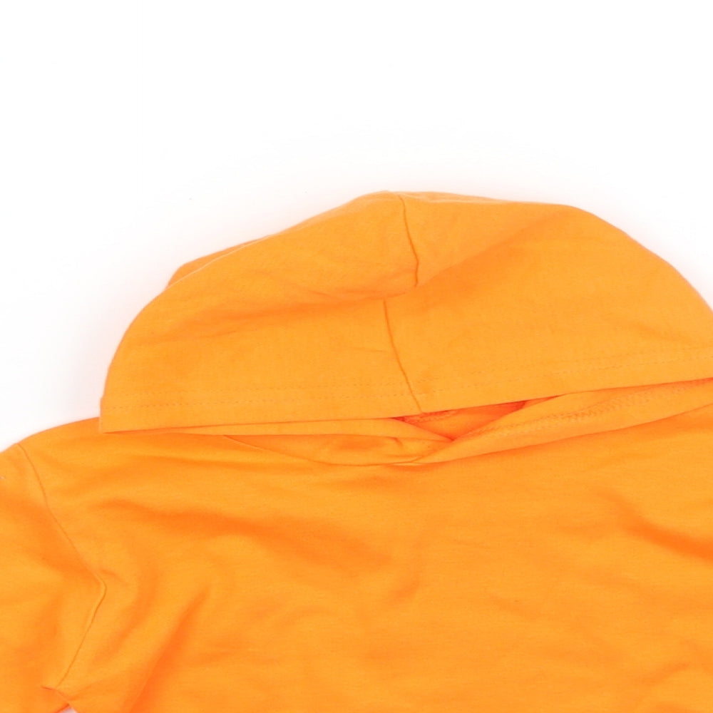 Preworn Boys Orange   Pullover Hoodie Size 2 Years