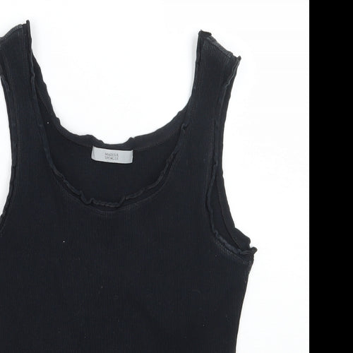 Marks and Spencer Womens Black   Basic Tank Size 12