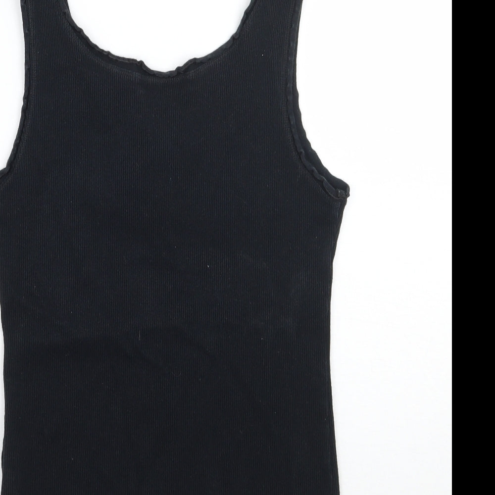 Marks and Spencer Womens Black   Basic Tank Size 12