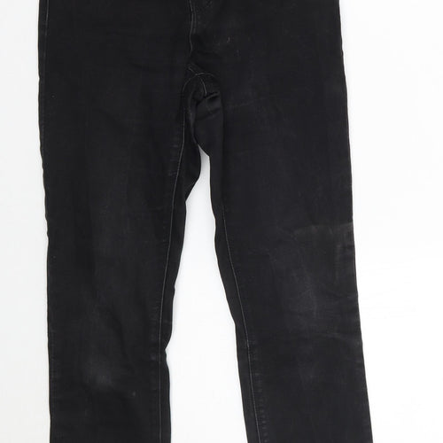Denim & Co. Womens Black   Skinny Jeans Size 12 L28 in