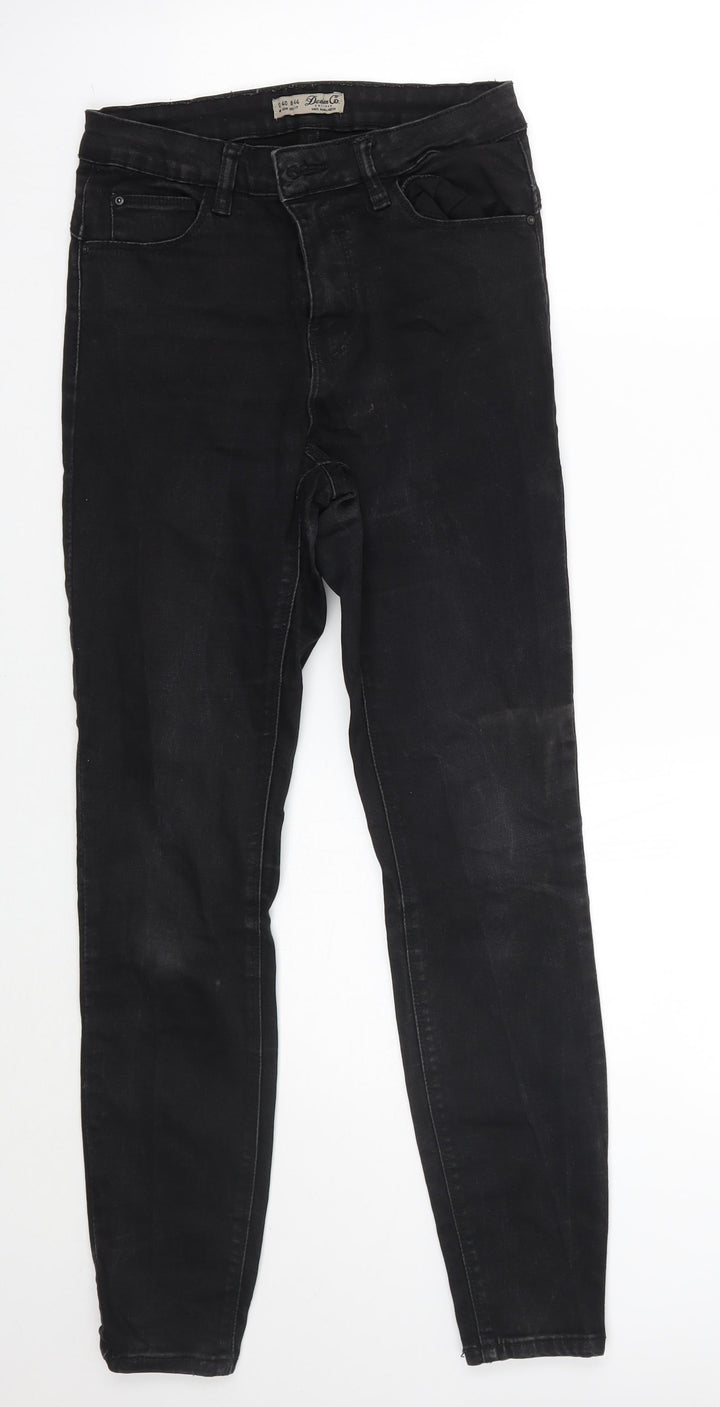 Denim & Co. Womens Black Skinny Jeans Size 12 L28 in