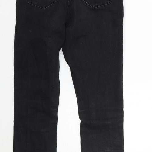 Denim & Co. Womens Black   Skinny Jeans Size 12 L28 in