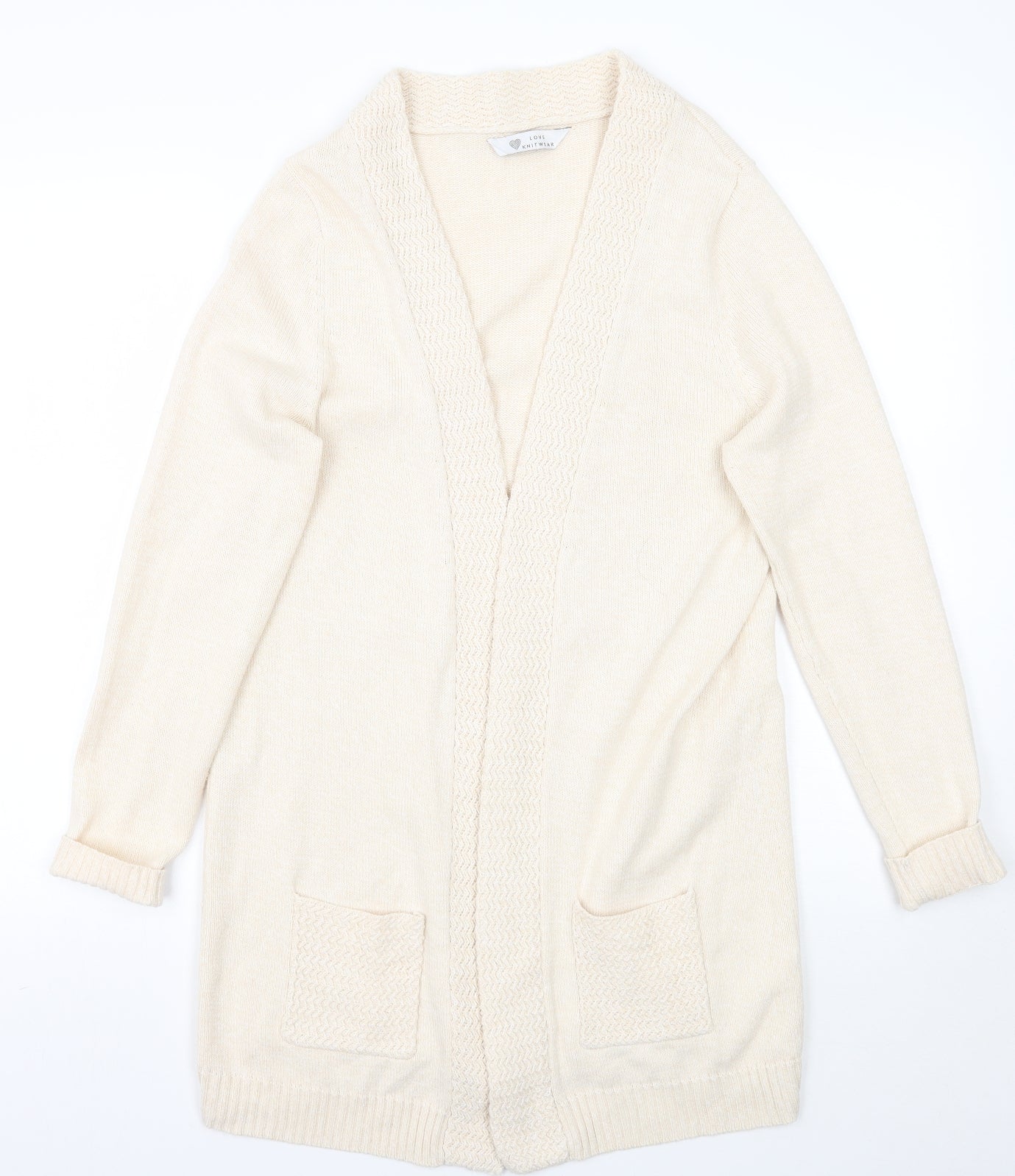 BHS Womens Beige   Cardigan Jumper Size 14