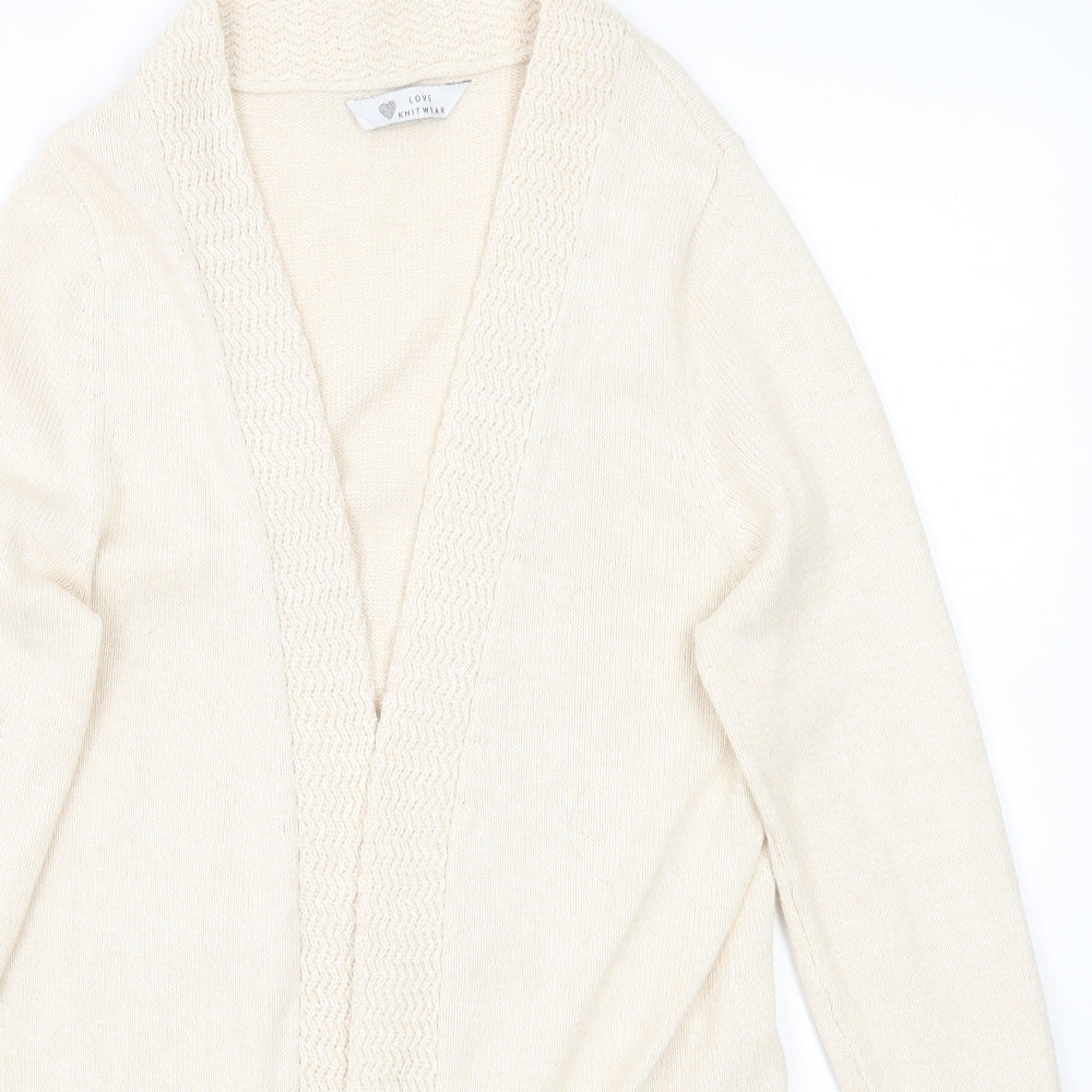 BHS Womens Beige   Cardigan Jumper Size 14