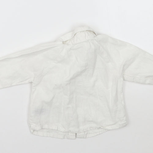 Marks and Spencer Boys White   Basic Button-Up Size 6-9 Months
