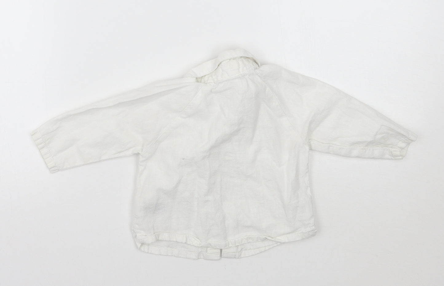 Marks and Spencer Boys White   Basic Button-Up Size 6-9 Months