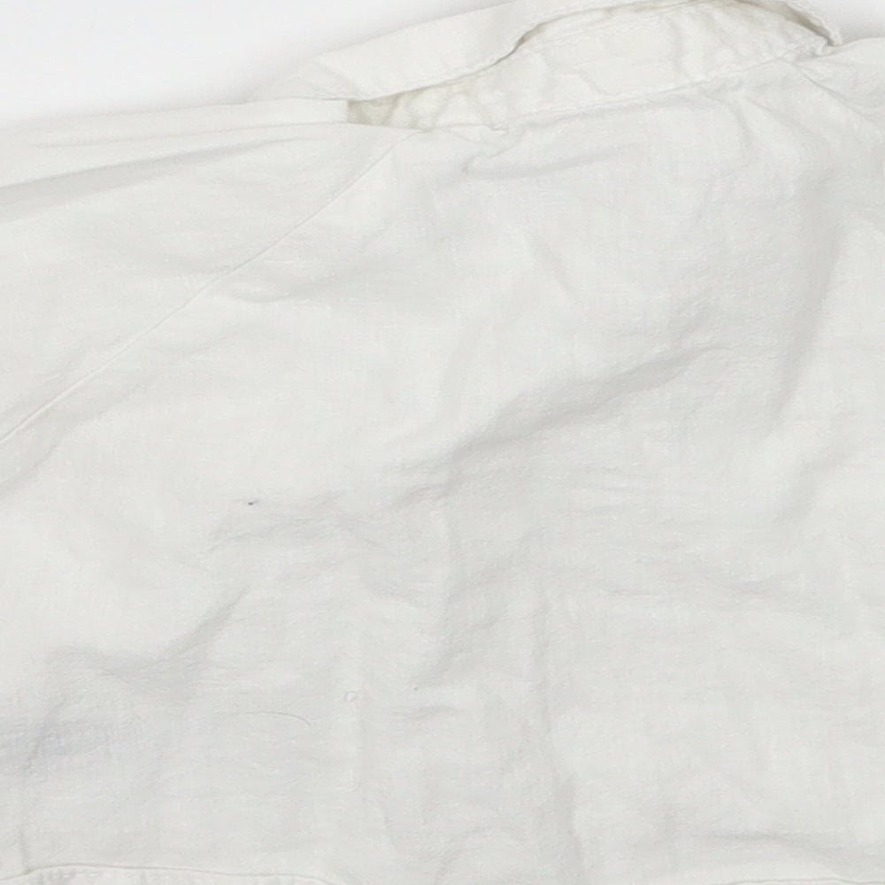 Marks and Spencer Boys White   Basic Button-Up Size 6-9 Months