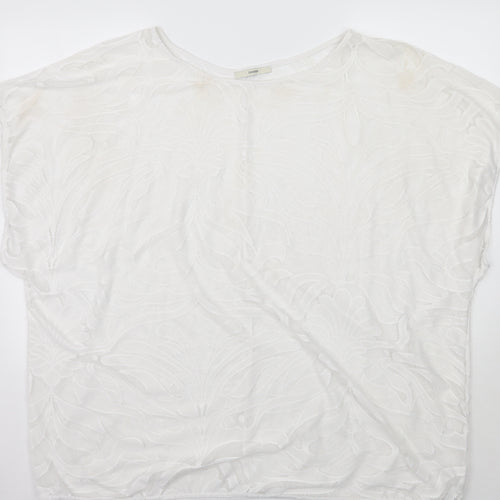 Marks and Spencer Womens White Floral  Basic Blouse Size XL