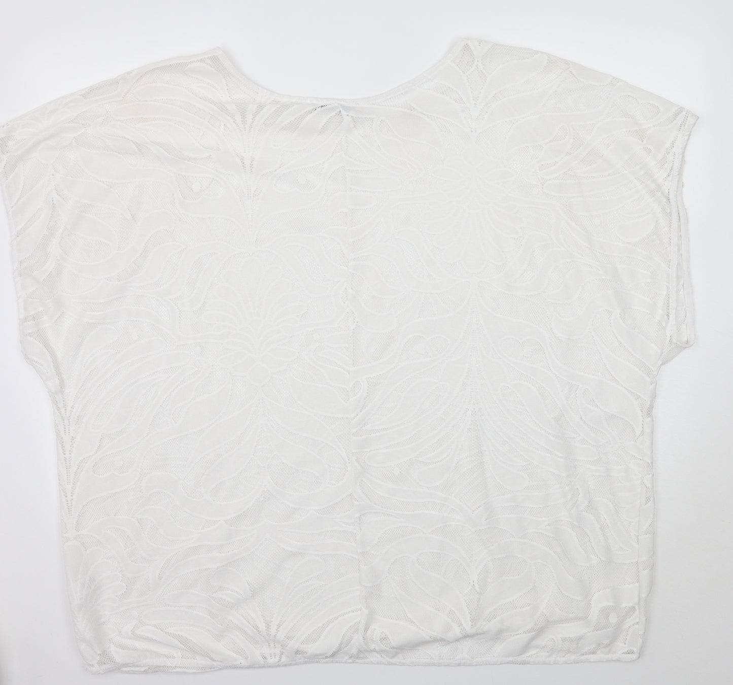 Marks and Spencer Womens White Floral  Basic Blouse Size XL