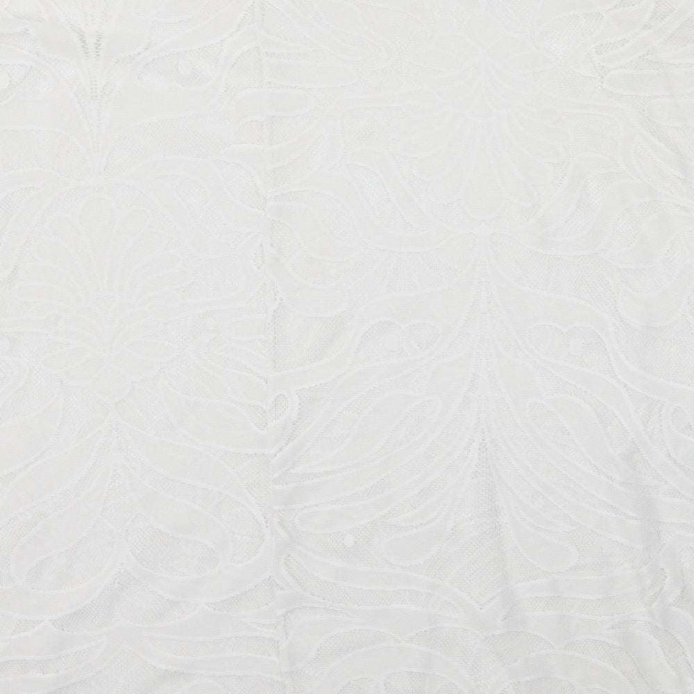 Marks and Spencer Womens White Floral  Basic Blouse Size XL