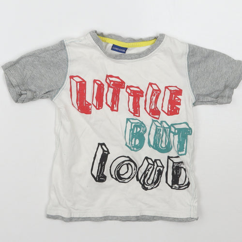 Cherokee Boys White   Basic T-Shirt Size 4-5 Years