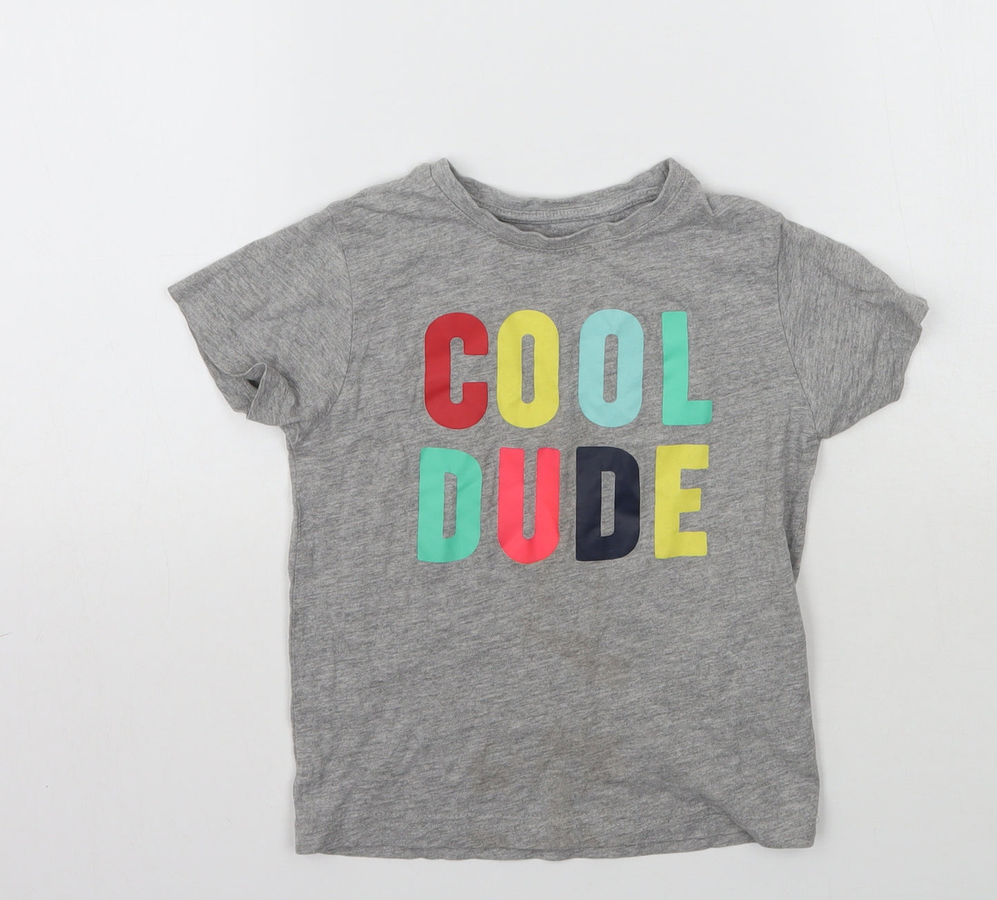 Primark Boys Grey   Basic T-Shirt Size 3-4 Years