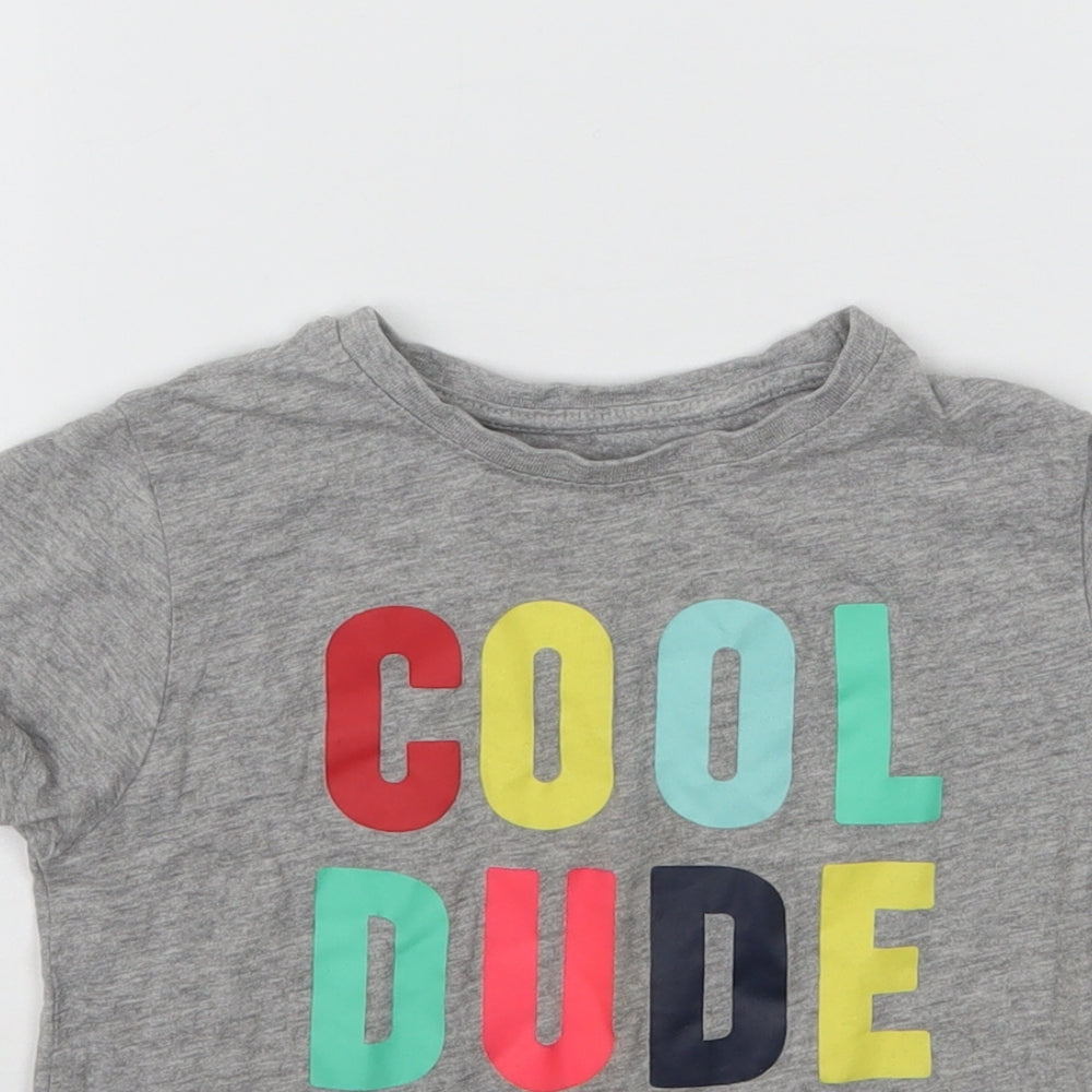 Primark Boys Grey   Basic T-Shirt Size 3-4 Years