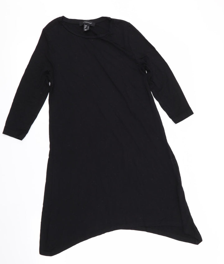 Atmosphere Womens Black A-Line Size 4