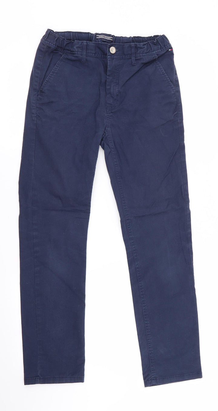 Tommy Hilfiger Boys Blue Chino Trousers Size 14 Years