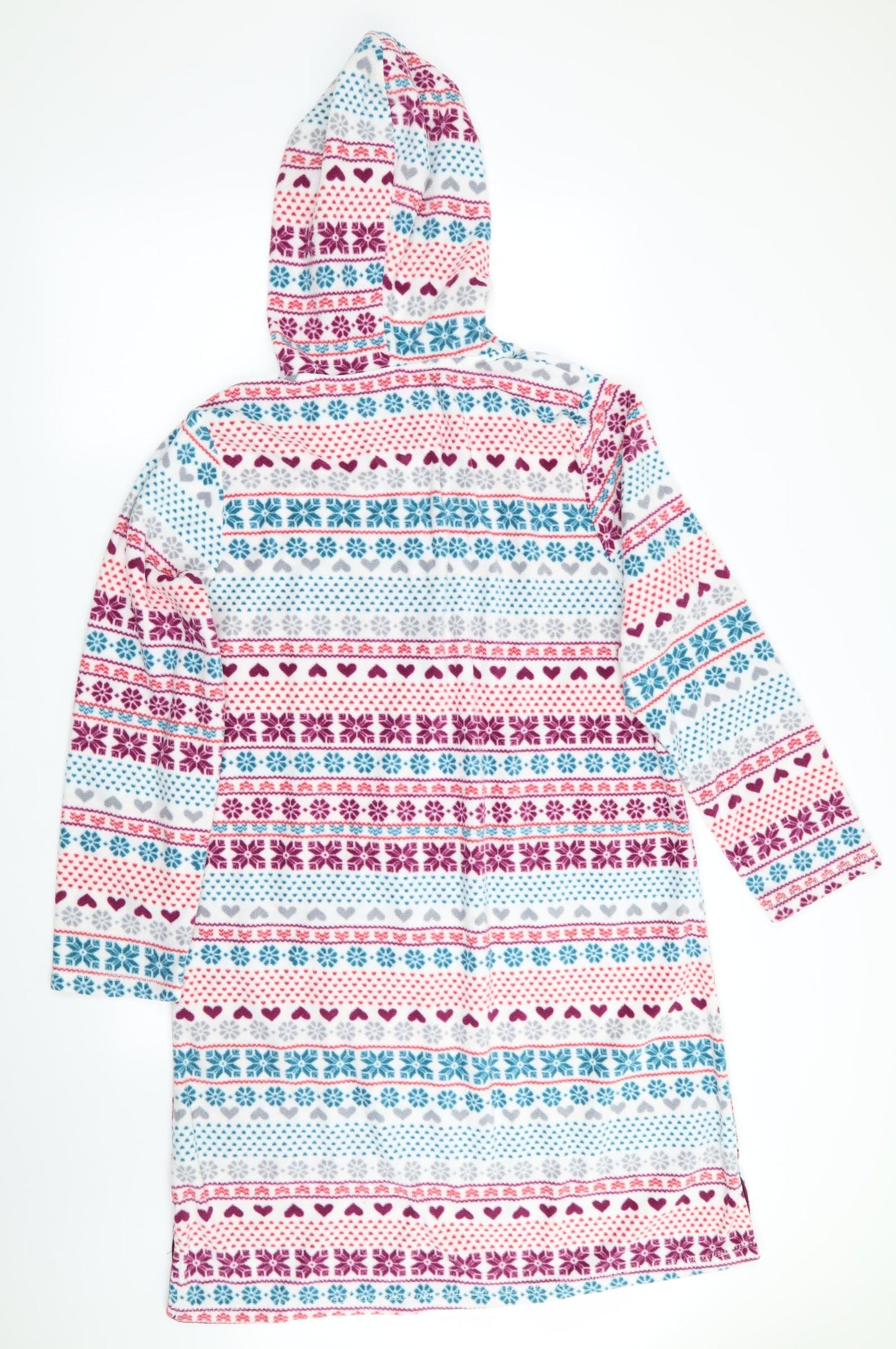 Love to Lounge Womens Pink Geometric   Nightshirt Size 16  - Fleece Feel Exterior