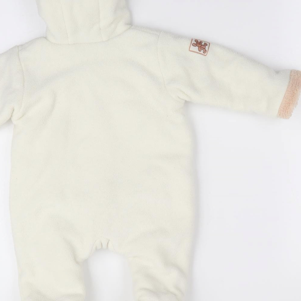 Disney Girls Ivory Animal Print  Coverall One-Piece Size 3-6 Months  - Winnie the Pooh