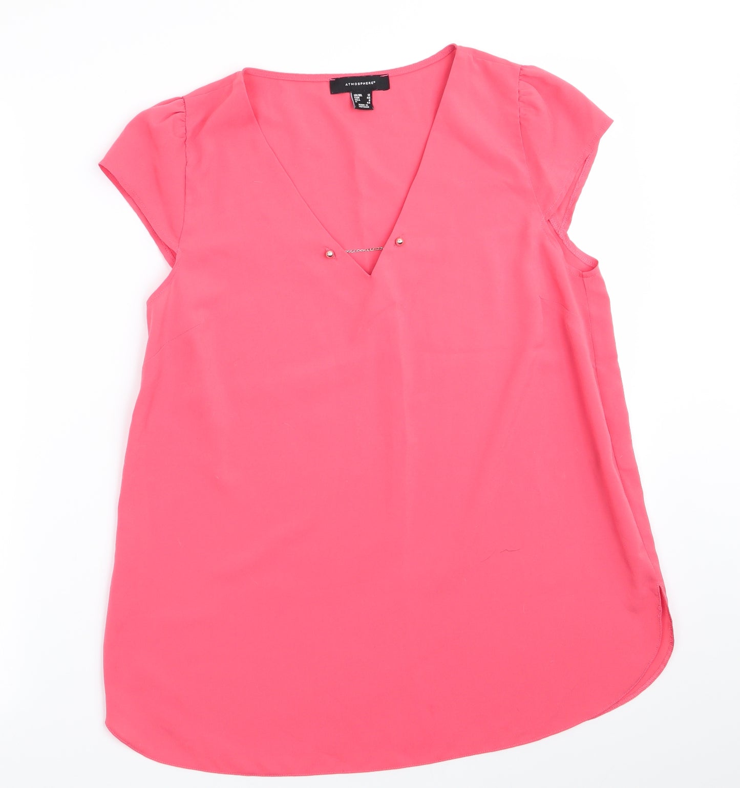 Atmosphere Womens Orange   Basic Blouse Size 12