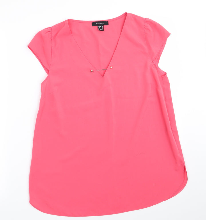 Atmosphere Womens Orange   Basic Blouse Size 12