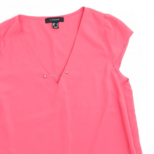 Atmosphere Womens Orange   Basic Blouse Size 12