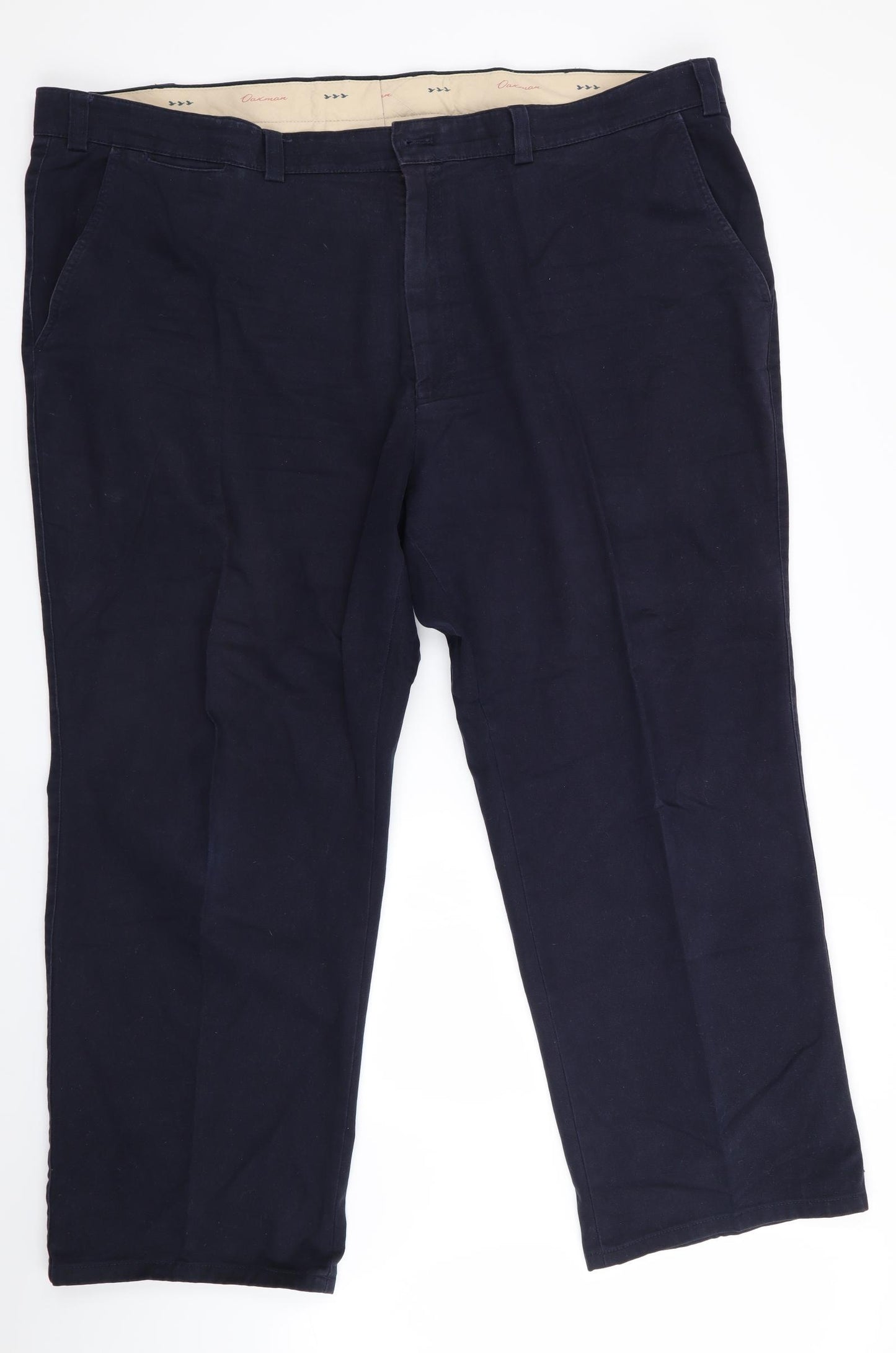 Oakman Mens Blue   Trousers  Size 46 in L27 in