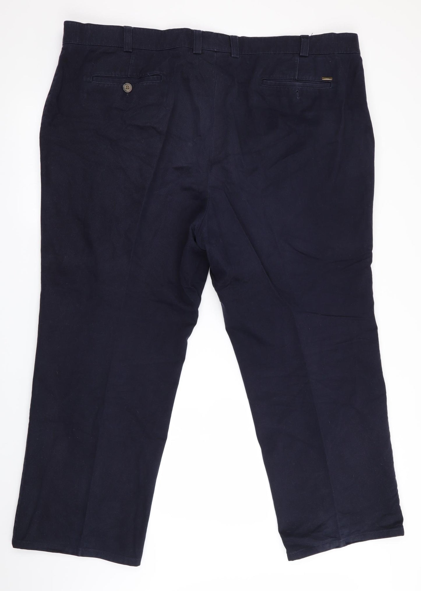 Oakman Mens Blue   Trousers  Size 46 in L27 in