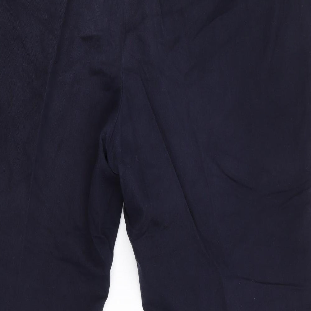 Oakman Mens Blue   Trousers  Size 46 in L27 in