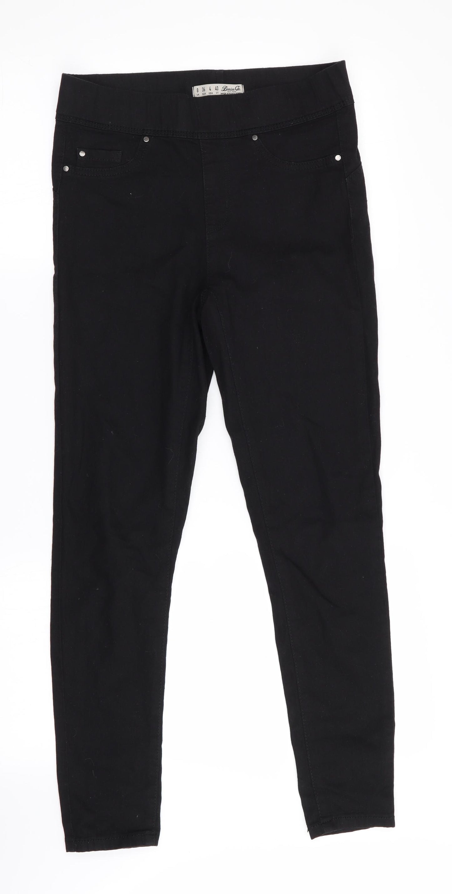 Denim Co Womens Black   Jegging Jeans Size 8 L27 in
