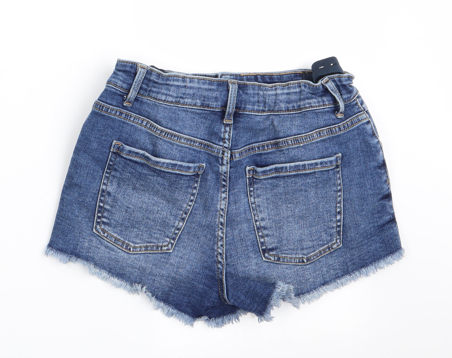 Denim Co Girls Blue   Hot Pants Shorts Size 10-11 Years - Button Fastening