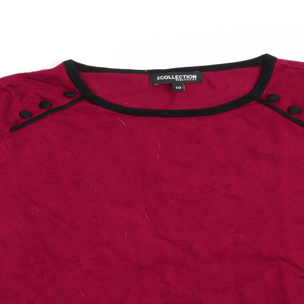 The Collection by Debenhams Womens Red   Pullover Jumper Size 10