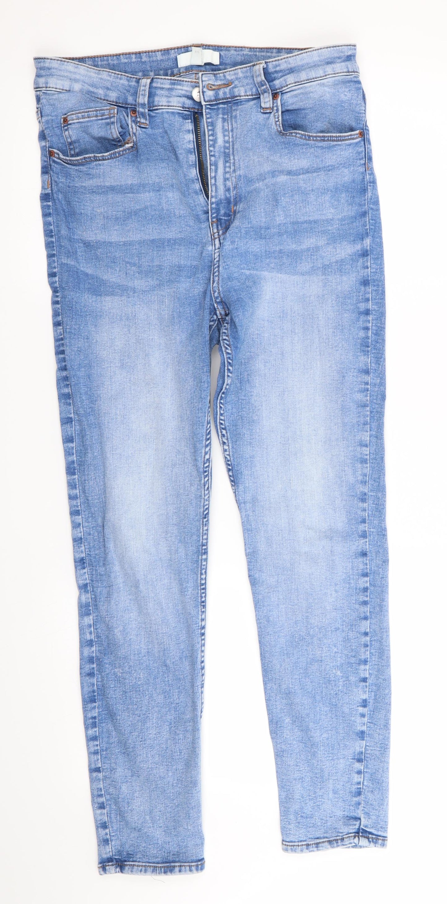 H&M Womens Blue   Straight Jeans Size 12 L27 in
