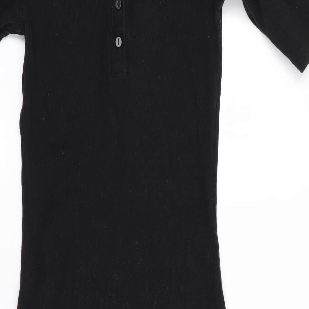 Zara Womens Black   T-Shirt Dress  Size 6