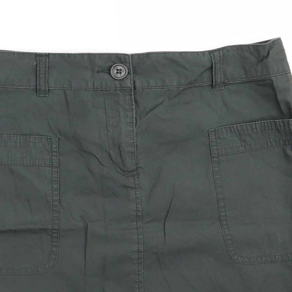 Dorothy Perkins Womens Green   Cargo Skirt Size 12