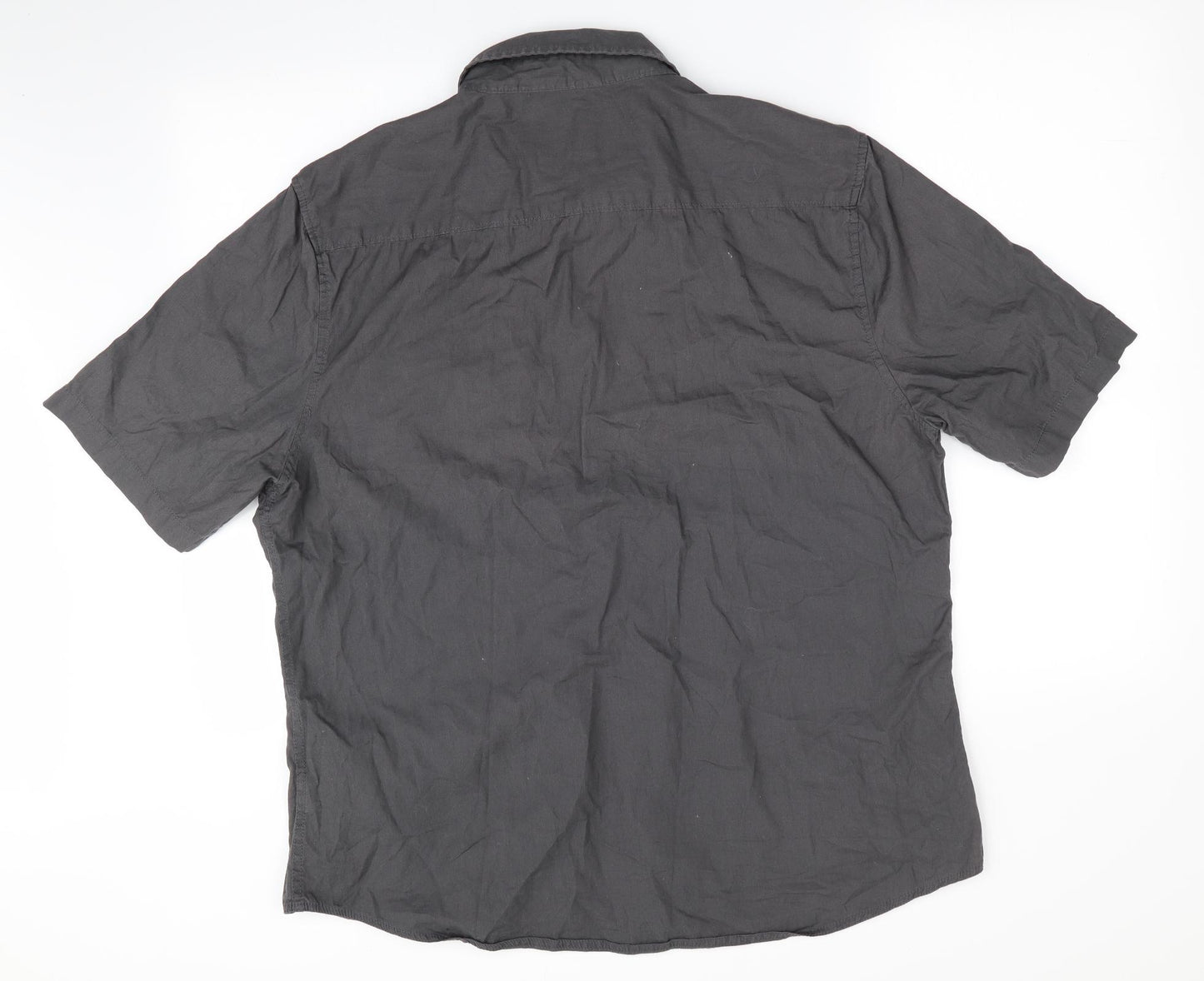 Easy Mens Grey    Button-Up Size XL