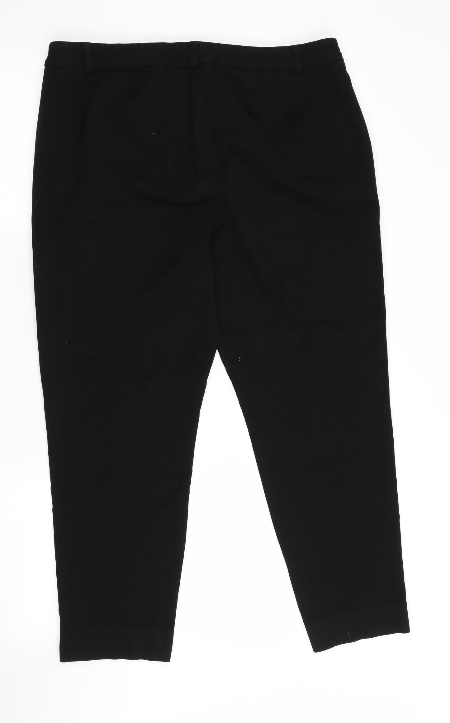 Marks and Spencer Womens Black   Capri Trousers Size 16 L25 in - Cropped