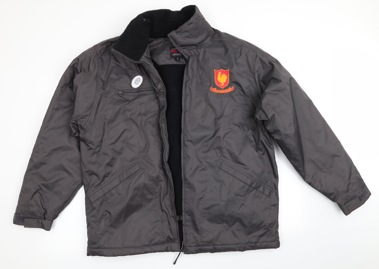 Ellis Rugby Mens Brown   Anorak Jacket Size M  - Harrogate Rugby - Fleece lined