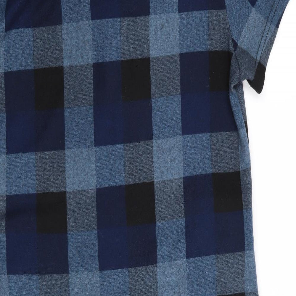 IZ Izable Womens Blue Check  A-Line  Size 14