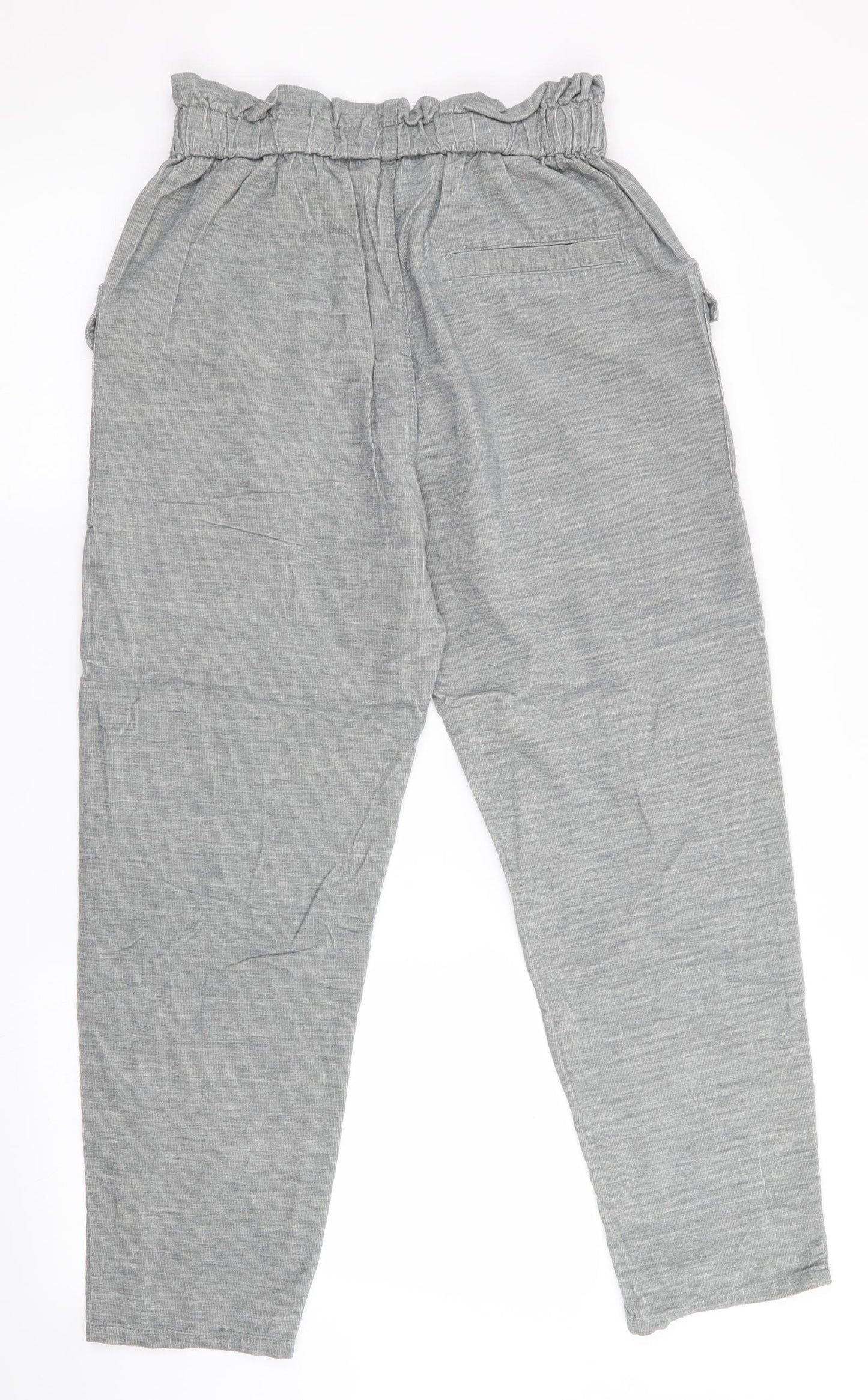 Zara Womens Grey   Cropped Trousers Size 4 L25 in