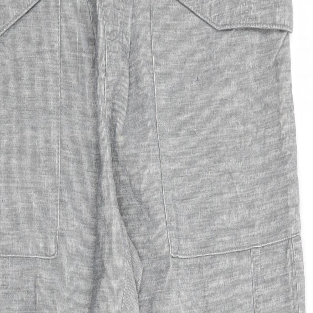 Zara Womens Grey   Cropped Trousers Size 4 L25 in