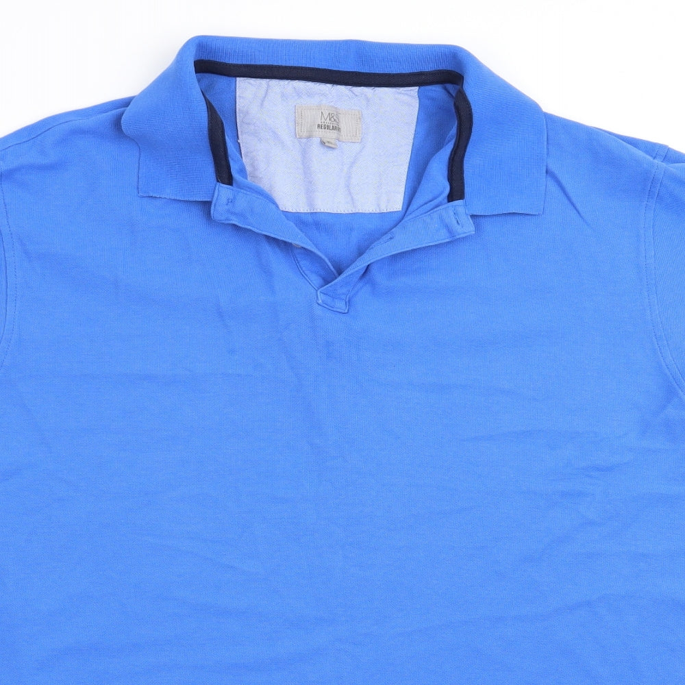 Marks and Spencer Mens Blue    Polo Size XL