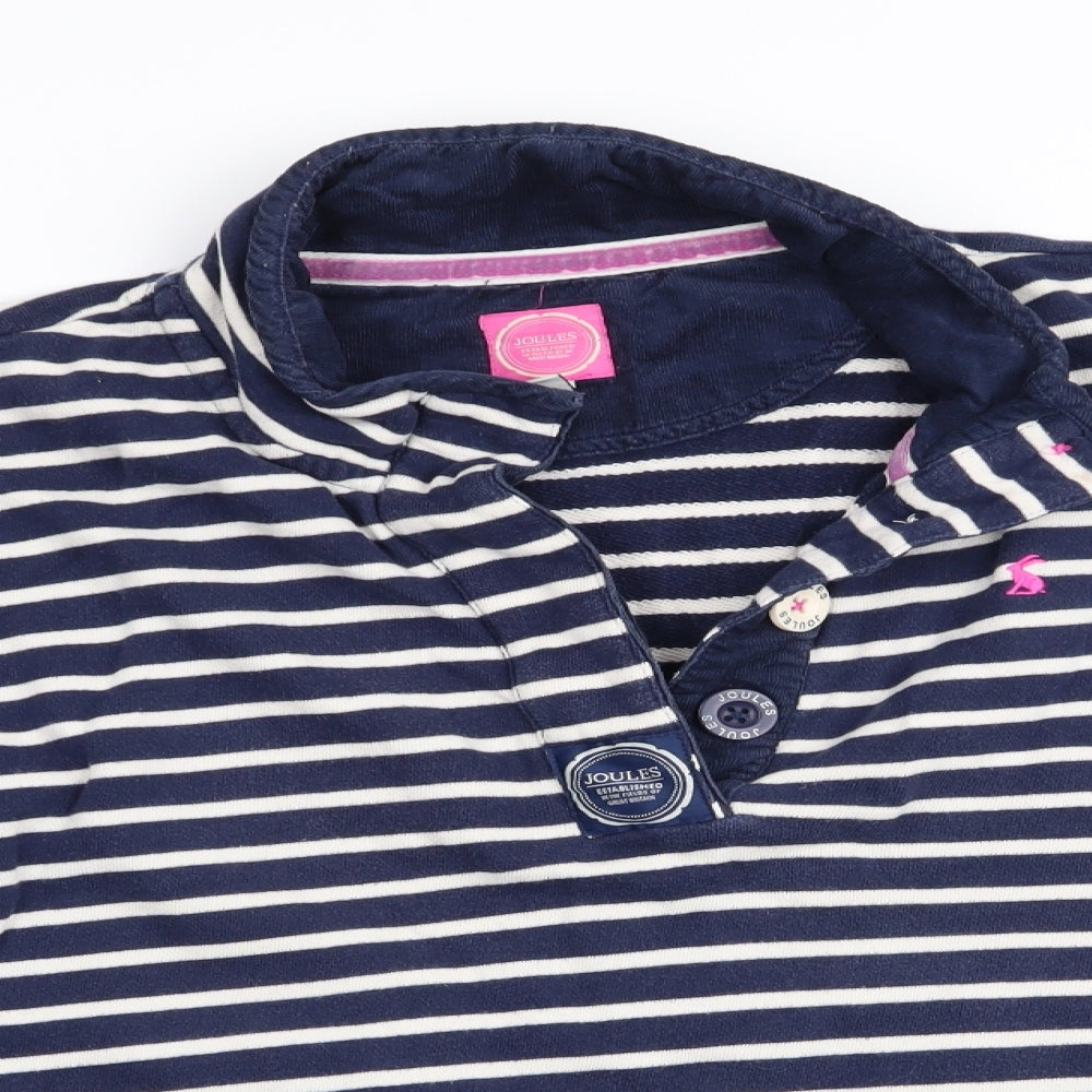 Joules Womens Blue Striped  Pullover Jumper Size 16