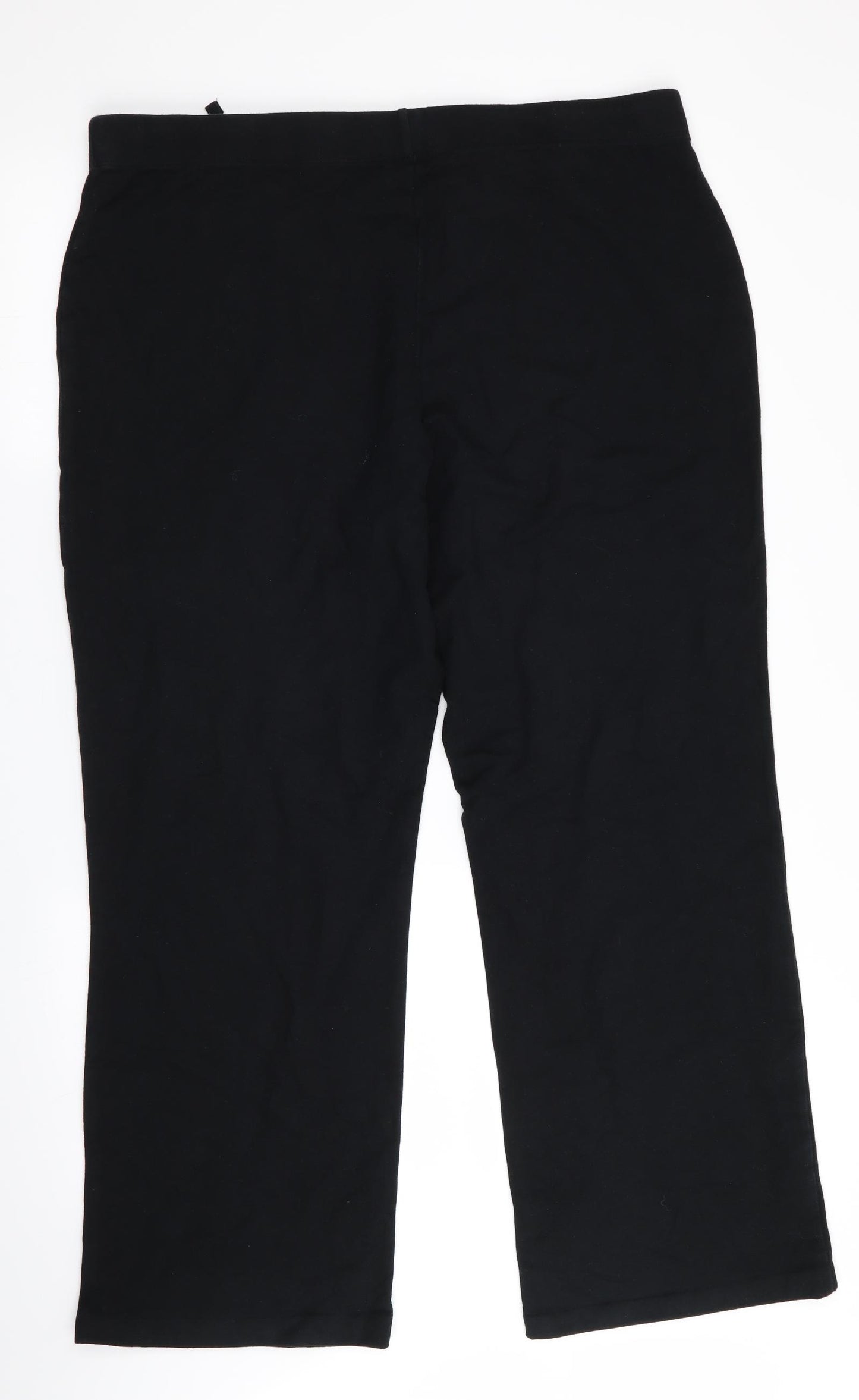 Marks and Spencer Womens Black   Jogger Trousers Size 20 L29 in