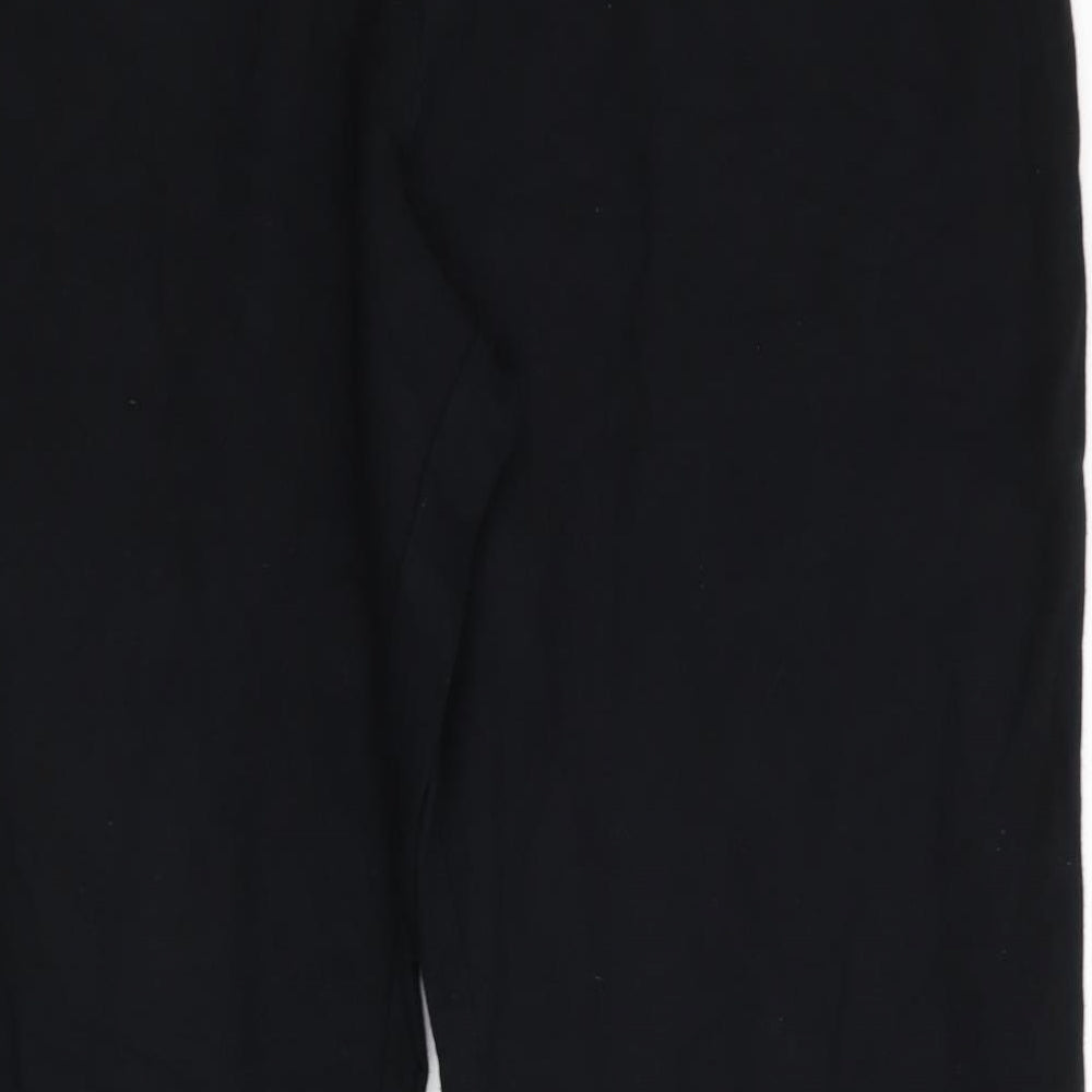 Marks and Spencer Womens Black   Jogger Trousers Size 20 L29 in