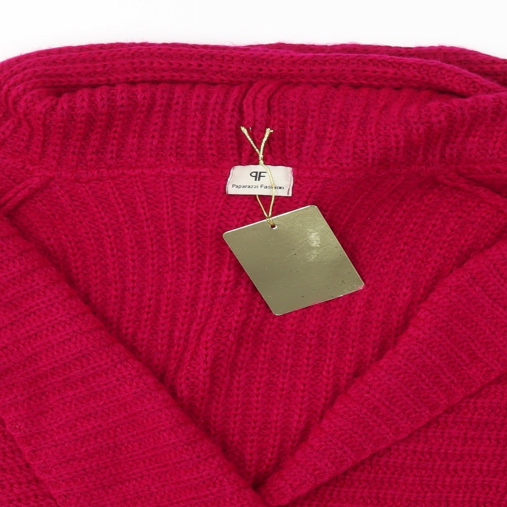 Paparazzi Womens Pink   Cardigan Jumper Size M