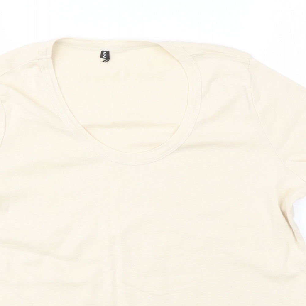 M&S Womens Ivory   Basic T-Shirt Size 20