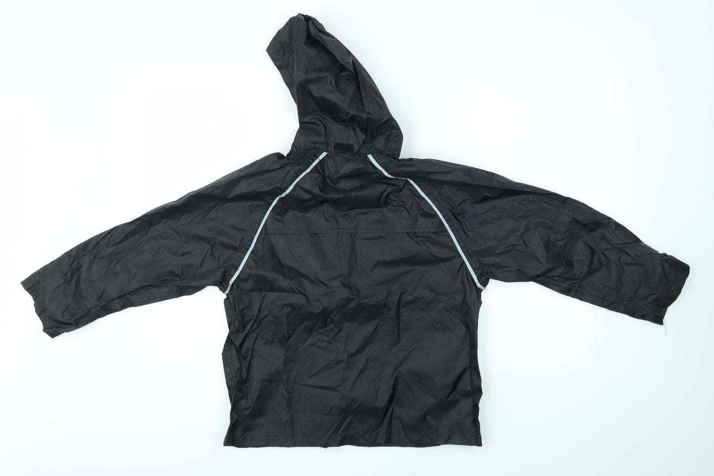 Freedom Trail Boys Black   Rain Coat Coat Size 9-10 Years